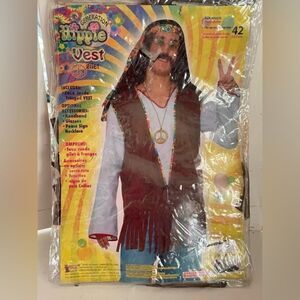 Size 42 Forum Novelties faux suede hippie dress up costume